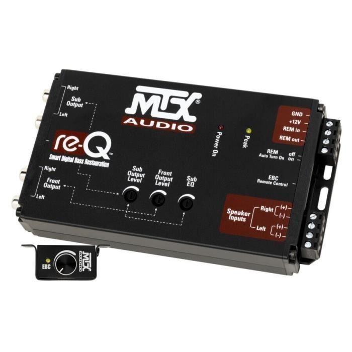 Procesador de gama alta entradas de alto nivel a salidas RCA - MTX AUDIO - re-Q 3