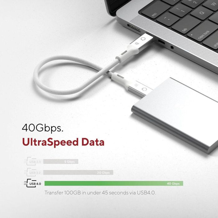 Cable USB Linq Byelements LQCU4030 Blanco 2 Cable USB Linq Byelements LQCU4030 Blanco 2