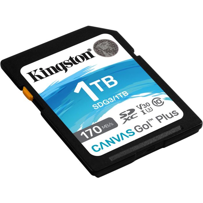 Kingston Canvas Go! Plus 1 TB SD UHS-I Clase 10 V30 U3 Resistente - SDG3/1TB 1 Kingston Canvas Go! Plus 1 TB SD UHS-I Clase 10 V30 U3 Resistente - SDG3/1TB 1