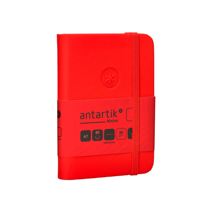 Antartik Cuaderno A7 Tapa Dura Hojas Lisas Rojo 80 Hojas 80gr FSC 4