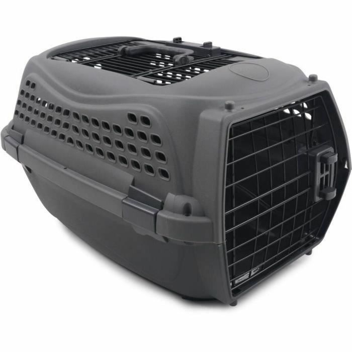 Transportín MPETS ECO GIRO S Gris Gris oscuro Plástico Gato 0 Transportín MPETS ECO GIRO S Gris Gris oscuro Plástico Gato 0