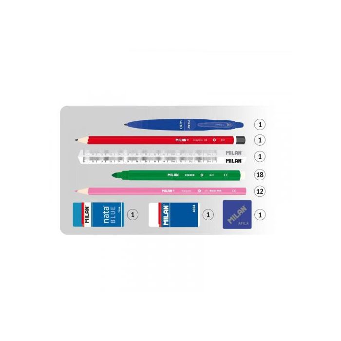 Milan Plumier 2 Pisos con Contenido Sugar Diamond Edición Especial Pastel 081264SD - Incluye Lápices, Rotuladores y Más 2 Milan Plumier 2 Pisos con Contenido Sugar Diamond Edición Especial Pastel 081264SD - Incluye Lápices, Rotuladores y Más 2