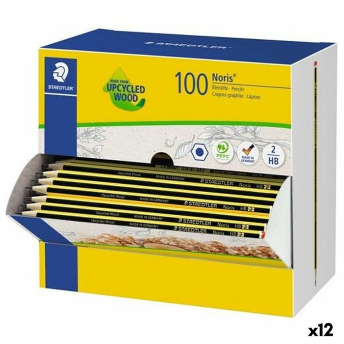 Set de Lápices Staedtler NORIS 120-2 HB Hexagonal HB 100 Piezas (12 Unidades)