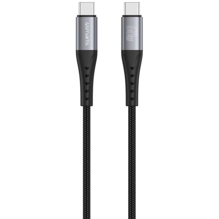 4smarts USB-C Kabel PrimeCord 60W 1.5m. schwarz 1