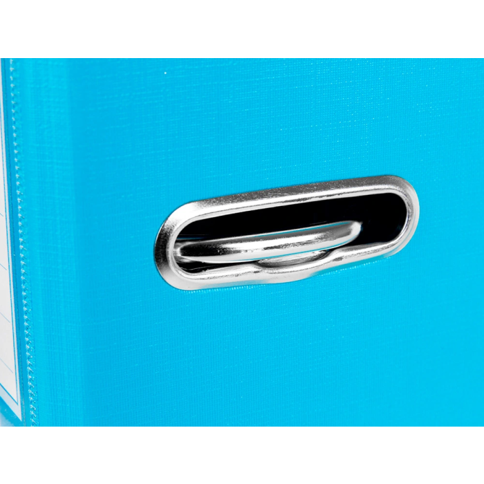 Liderpapel Archivador de palanca Documenta Folio Forrado PVC con Rado, Compresor Metálico, Lomo 52 mm, Celeste 6