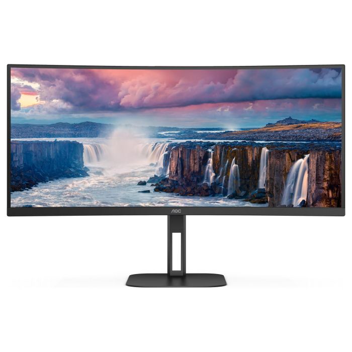 AOC Monitor CU34V5C/BK 34" WQHD 21:9 Curvo 100Hz VA USB-C HDMI DP 4ms Negro 8