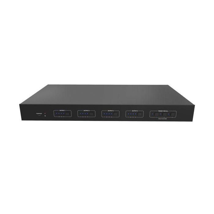 Vivolink VLHDMIMAT4X431 Matrix Switcher 4K HDMI 2.0 4x4 (4 entradas HDMI, 3 HDBaseT + 1 salida HDMI) HDCP 2.2, Audio De-embedder, Control IP Vivolink VLHDMIMAT4X431 Matrix Switcher 4K HDMI 2.0 4x4 (4 entradas HDMI, 3 HDBaseT + 1 salida HDMI) HDCP 2.2, Audio De-embedder, Control IP