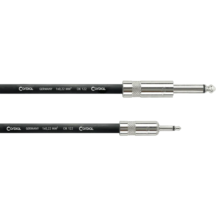 Cordial Latiguillo Mono Jack/Minijack Modular 2 M Cordial Latiguillo Mono Jack/Minijack Modular 2 M