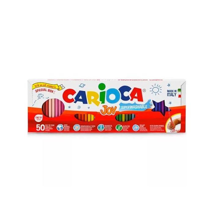 Carioca Rotuladores Joy Estuche 50 Ud Colores Surtidos