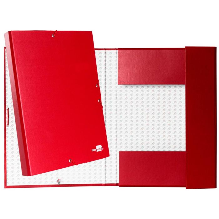 Carpeta Proyectos Liderpapel Folio Lomo 30 mm Carton Forrado Roja 1