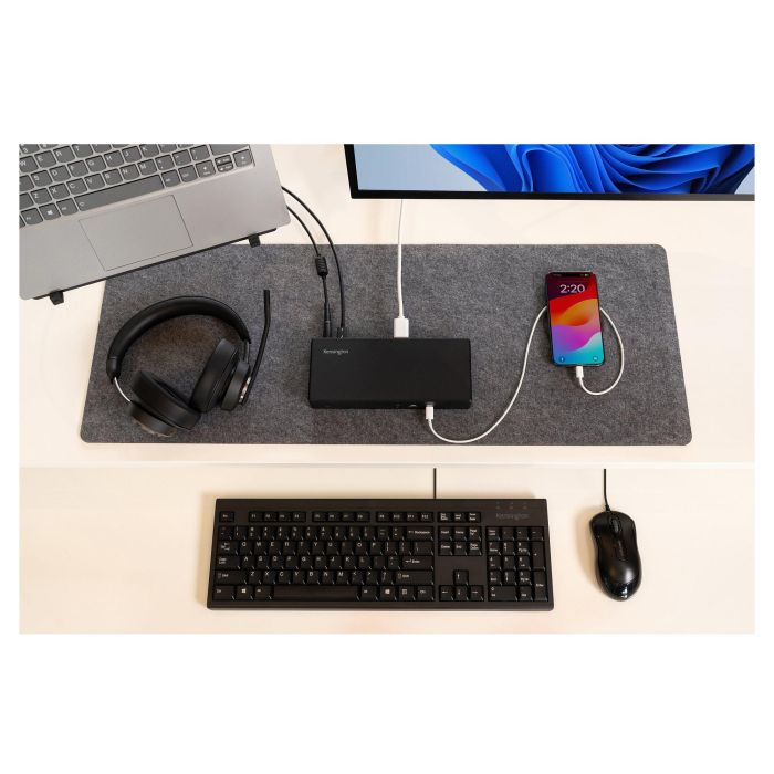 Kensington Auriculares Gaming H3000 PROVC, Diadema Bluetooth 5.2, Negro, 60h Batería, Cancelación Ruido, Micrófono Boom, USB-C, Para PC, PS, Xbox, Android, iOS