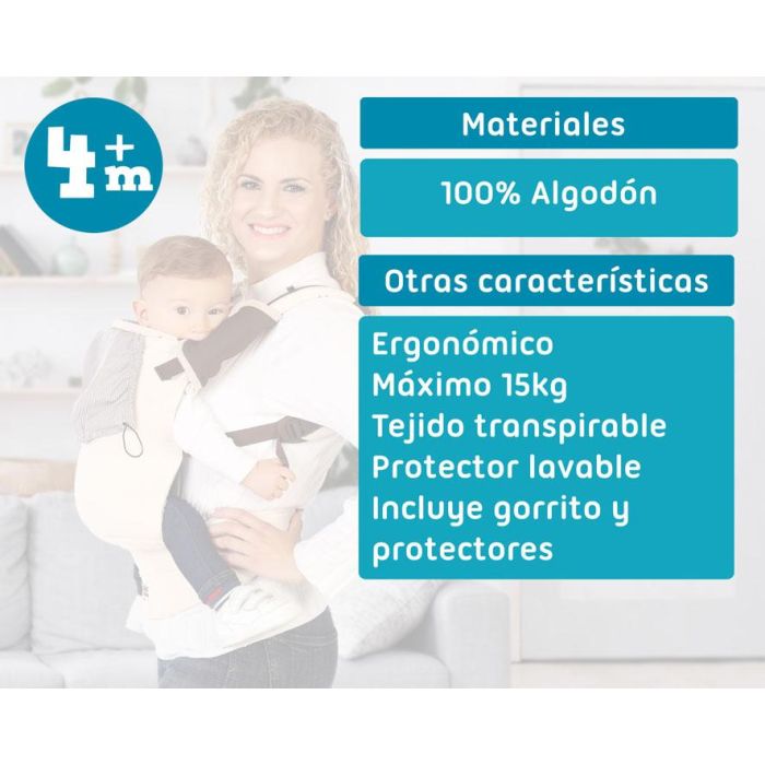 Mochila Ergonómica Beige-Marrón 5 Mochila Ergonómica Beige-Marrón 5