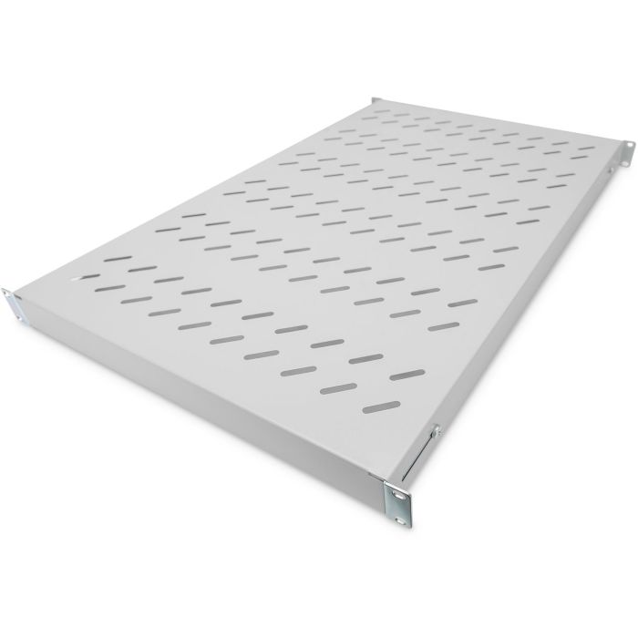Digitus Baldas para rack 1U con carriles de fijación variable, 44x482x700-1180mm, hasta 50kg, Gris