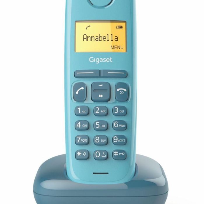 Gigaset S30852-H2802-D205 Teléfono Inalámbrico A170 Azul, Pantalla Gráfica Iluminada Ámbar, ECO DECT, Agenda 50 Contactos 2 Gigaset S30852-H2802-D205 Teléfono Inalámbrico A170 Azul, Pantalla Gráfica Iluminada Ámbar, ECO DECT, Agenda 50 Contactos 2