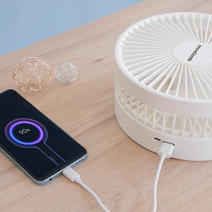 Ventilador Recargable Plegable 3 en 1 Fandle InnovaGoods Ø7,7'' 7200 mAh 10 Ventilador Recargable Plegable 3 en 1 Fandle InnovaGoods Ø7,7'' 7200 mAh 10