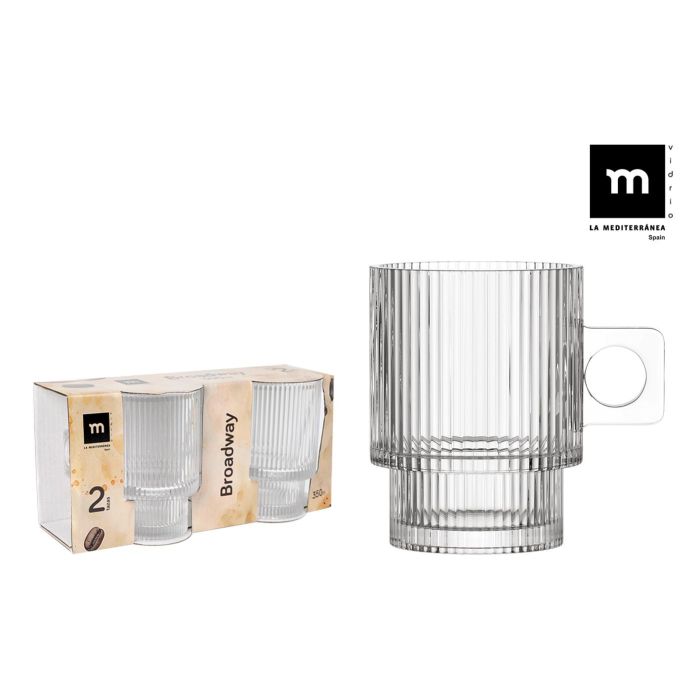 La Mediterranea Set de 2 Tazas Broadway 350 ml (18 Cajas)