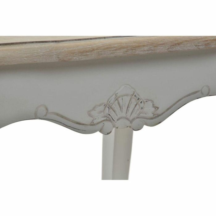 Mesita Auxiliar Tradicional DKD Home Decor Blanco Natural 40 x 61 x 60 cm Set de 3 1 Mesita Auxiliar Tradicional DKD Home Decor Blanco Natural 40 x 61 x 60 cm Set de 3 1