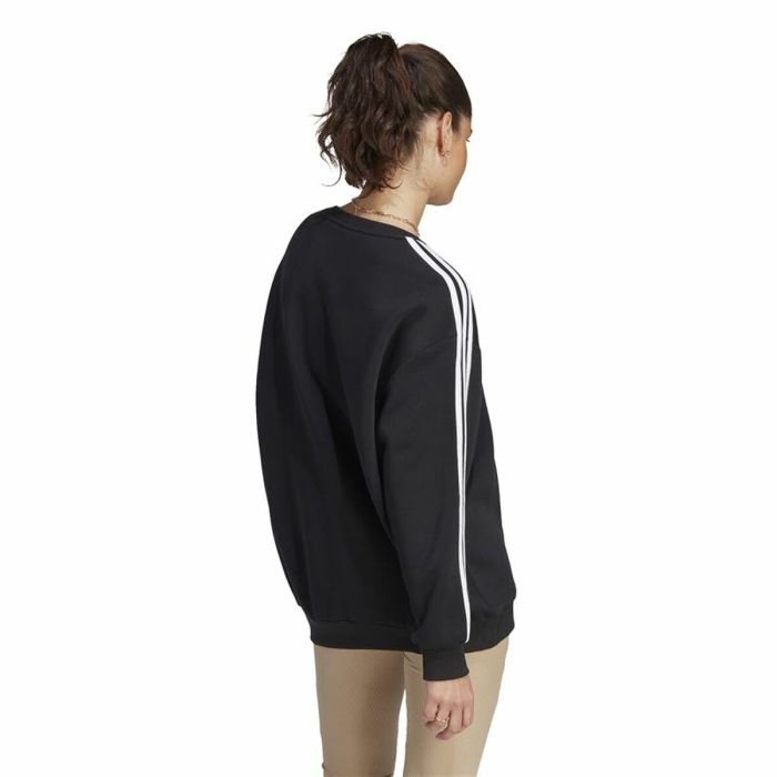 Sudadera sin Capucha Mujer Adidas 3S Fl Os Swt Negro L/XL 2
