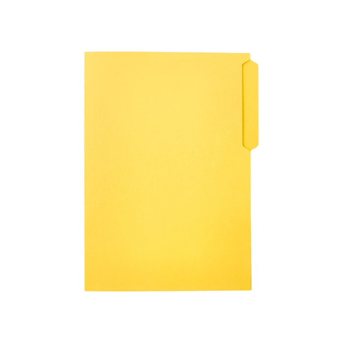 Liderpapel Subcarpeta Cartulina Folio Pestaña Izquierda 240g/m2 Amarillo 4