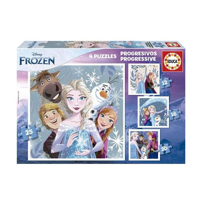 Puzzles progresivos 12-16-20-25 piezas frozen Puzzles progresivos 12-16-20-25 piezas frozen