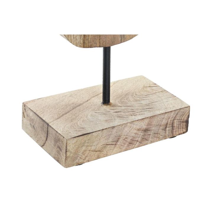 DKD Home Decor Figura Moderna con Diseño Columpio Marrón Plateado de Mango y Aluminio - 9x62x18 cm (2 Unidades) 2 DKD Home Decor Figura Moderna con Diseño Columpio Marrón Plateado de Mango y Aluminio - 9x62x18 cm (2 Unidades) 2