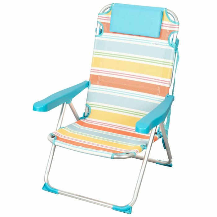 Silla de Playa Aktive 48 x 90 x 60 cm (2 Unidades) 6 Silla de Playa Aktive 48 x 90 x 60 cm (2 Unidades) 6