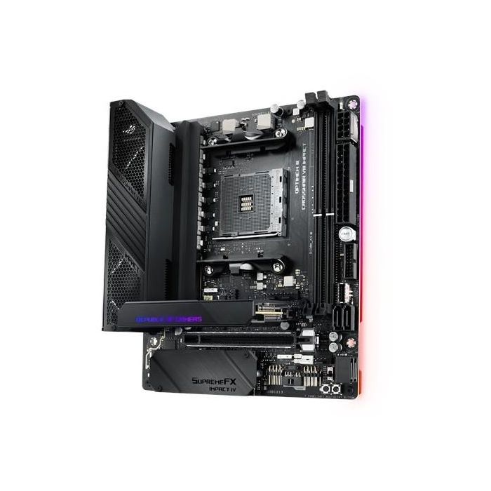 ASUS Crosshair VIII Impact Placa Base X570 Zócalo AM4 para AMD Ryzen 2000/3000 Series Mini DTX DDR4 1 ASUS Crosshair VIII Impact Placa Base X570 Zócalo AM4 para AMD Ryzen 2000/3000 Series Mini DTX DDR4 1