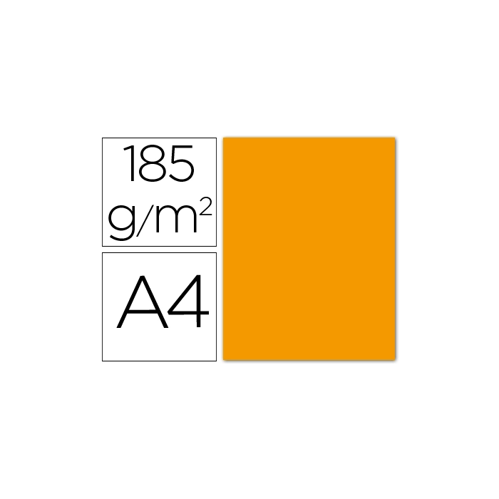 Iris Cartulina Mandarina 210x297 mm 185 gr -50U- 0 Iris Cartulina Mandarina 210x297 mm 185 gr -50U- 0