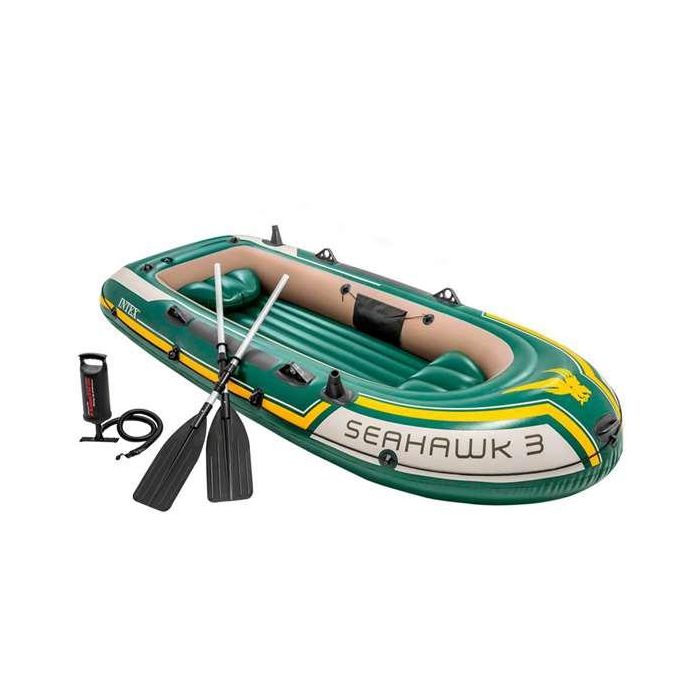 Barco camaras seahawk 3 personas con 2 remos aluminio y bomba 295x137x43 cm. Barco camaras seahawk 3 personas con 2 remos aluminio y bomba 295x137x43 cm.
