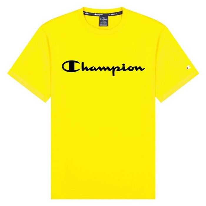Camiseta Deportiva de Manga Corta Champion Crewneck M Amarillo 0 Camiseta Deportiva de Manga Corta Champion Crewneck M Amarillo 0