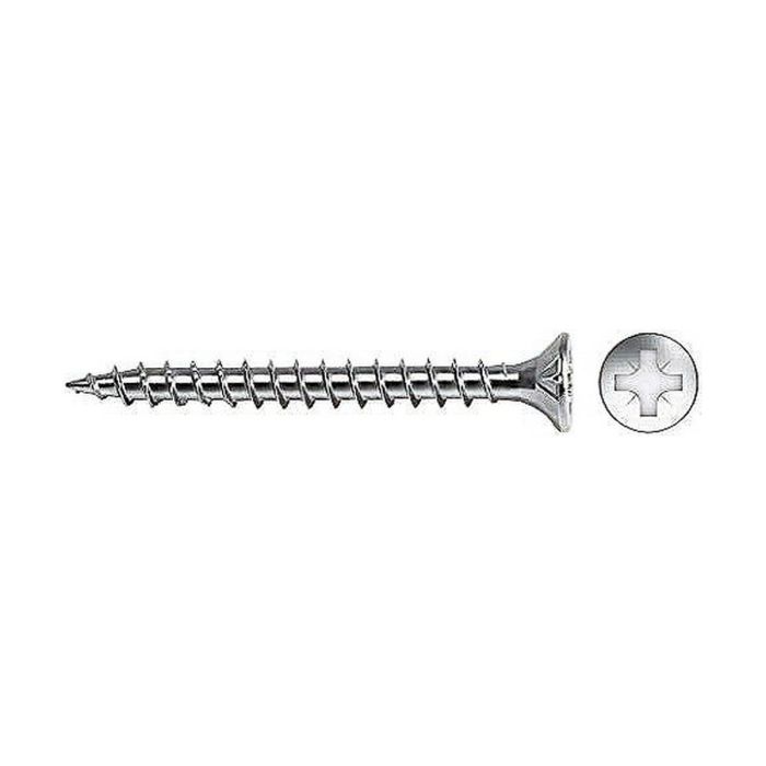 Celo Tornillo Madera Avellanado Pozi DIN Ø3,5x35mm Zincado+Lubricado, Caja 200 unid. Ref Vlox