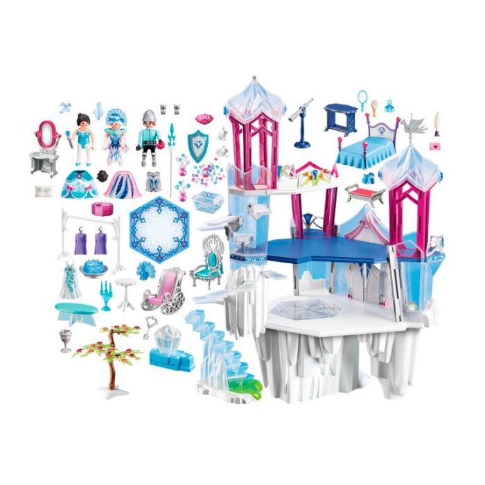 PLAYMOBIL 9469 Palacio De Cristal Brillante - Juego de Construcción con Reina de las Nieves, Princesa Finya y Guardia para Niños +4 Años, Multilingüe (ES, EN, FR, DE, PT)