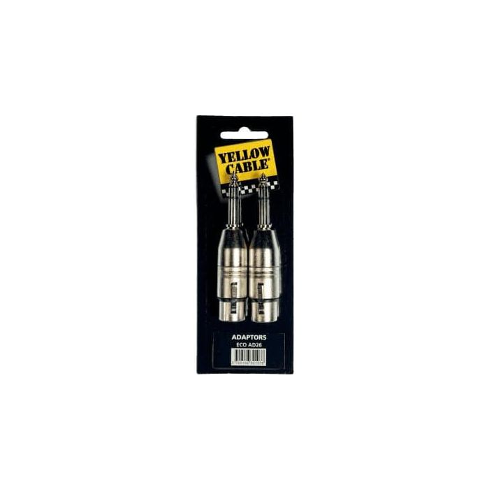 Adaptador De 1/4? Stereo Macho A 2 Xlr Hembra Adaptador De 1/4? Stereo Macho A 2 Xlr Hembra