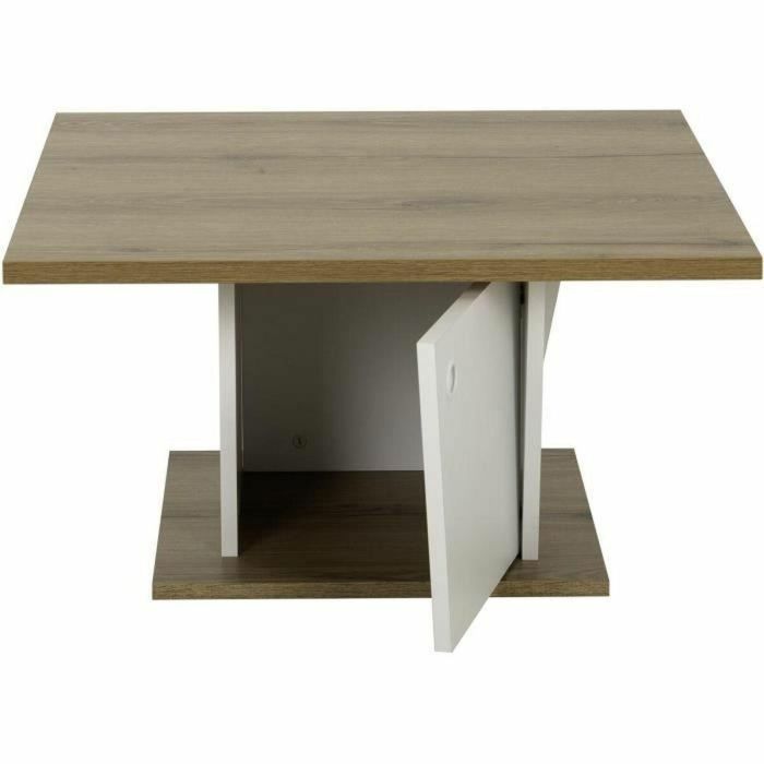 Diagone ATOS1E76056 Mesa de centro ATOS Bar Cuadrada Roble Helvezia/Blanco 69x69x38 cm 2