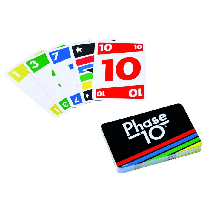 Mattel Games FFY05 Phase 10 Juego de Cartas Coleccionables, Tipo Rummy con 10 Fases para Mayores de 7 Años 1