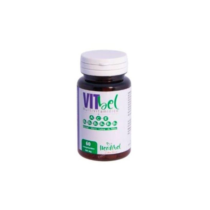 Vitbel Multivitamínico 60 Comprimidos Masticables Vegano | Vitaminas C, B, A, E, Hierro y Ácido Fólico