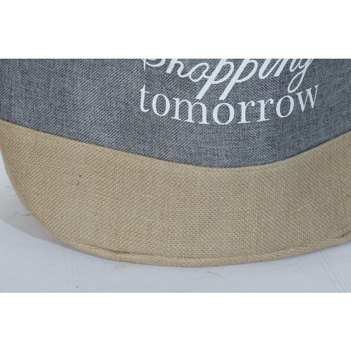 DKD Home Decor Laundry today Cesta Basicos Beige Marron Claro Gris Poliester 39 x 41 x 39 cm (3 Unidades) 3