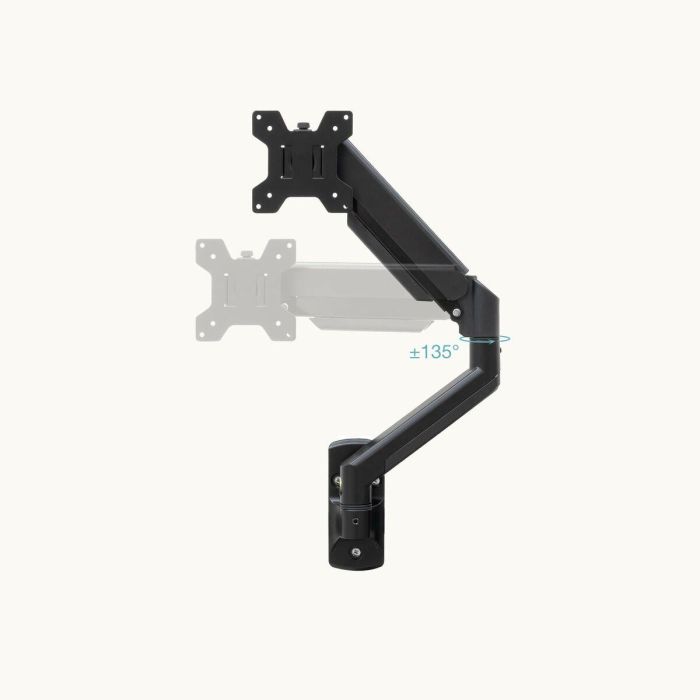 TooQ LP1334TNR-B Soporte para Monitor de Escritorio 13"-34" (hasta 10kg) Pinza/Atornillado con Resorte de Gas Blanco 4