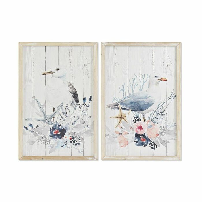 Cuadro Mediterraneo DKD Home Decor Blanco 1.8 x 60 x 40 cm (2 Unidades) Cuadro Mediterraneo DKD Home Decor Blanco 1.8 x 60 x 40 cm (2 Unidades)