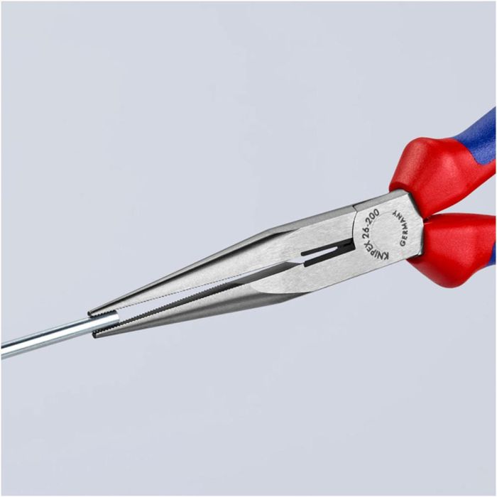 Knipex Alicates de punta larga con cortador, boca cigüeña, 200 mm 4 Knipex Alicates de punta larga con cortador, boca cigüeña, 200 mm 4
