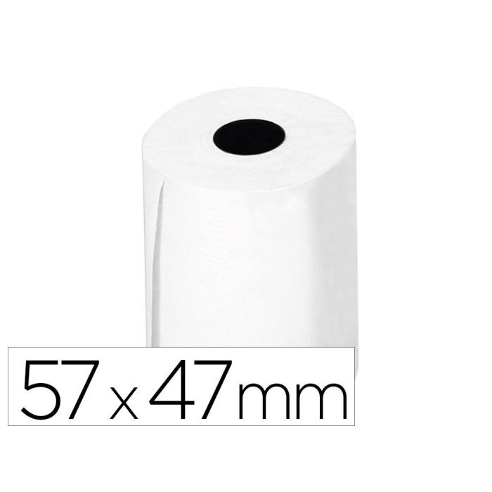 Rollo Sumadora Termico Q-Connect 57 mm Ancho X 47 mm Diametro Para Tpv Sin Bisfenol A Papel De 70 gr-M2 10 unidades