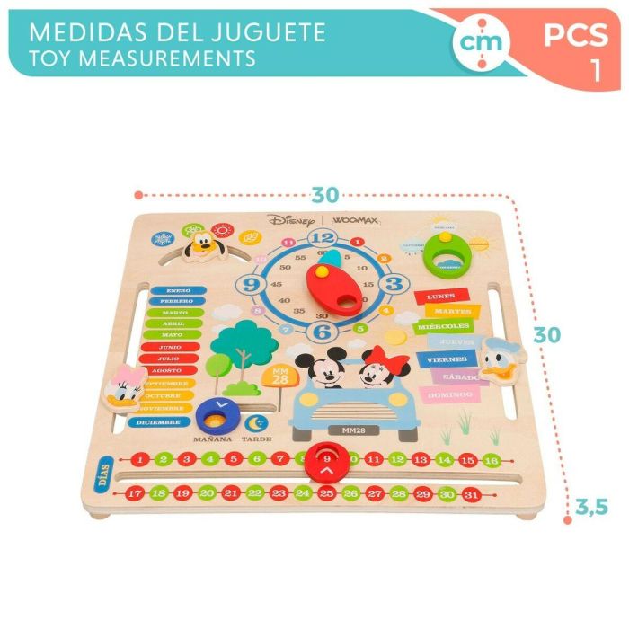 Juego Educativo Disney Calendario 30 x 3,5 x 30 cm (6 Unidades) 1