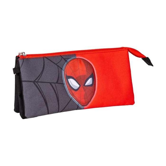 Estuche portatodo 3 compartimentos spiderman