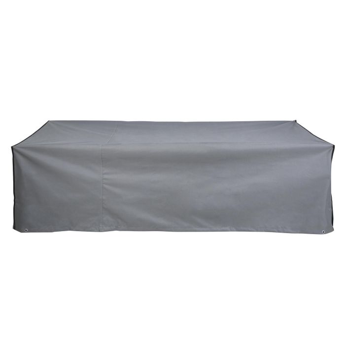 DKD Home Decor Funda para Sofá de Terraza y Jardín Gris Oscuro, Poliéster 600D, 240gsm, 80x205x60 cm