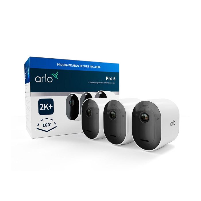 Arlo ARL1732754563287 Pro 5 Pack de 3 cámaras de seguridad exterior con batería y visión nocturna 6