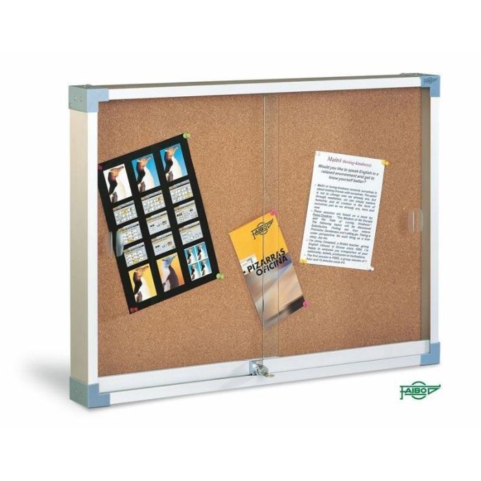 Faibo Vitrina Para Anuncios Puerta Metacrilato Y Superficie De Corcho 80x100 cm Faibo Vitrina Para Anuncios Puerta Metacrilato Y Superficie De Corcho 80x100 cm