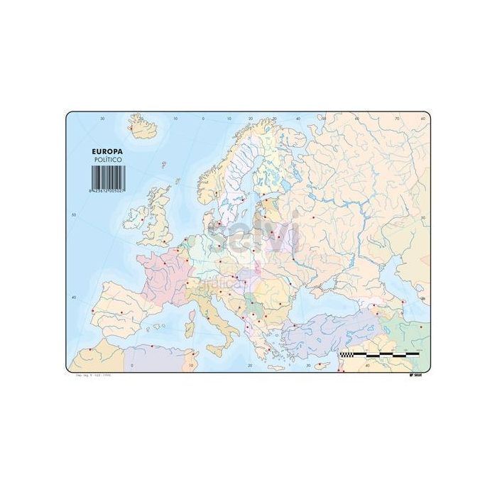 Selvi Mapa Mudo Político De Europa A4 -50U- Selvi Mapa Mudo Político De Europa A4 -50U-