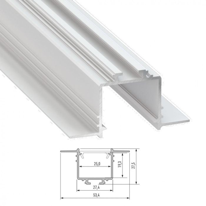 Perfíl Aluminio SUBLI 2,02M Perfíl Aluminio SUBLI 2,02M