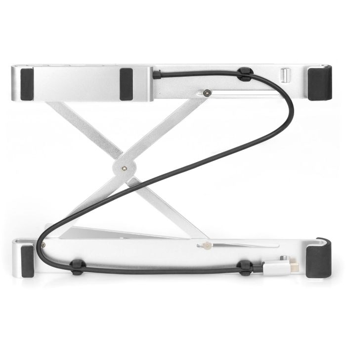 Notebook-Ständer mit integriertem USB-C™ Hub 5-Port PD Ladefunktion DIGITUS Silber 6 Notebook-Ständer mit integriertem USB-C™ Hub 5-Port PD Ladefunktion DIGITUS Silber 6