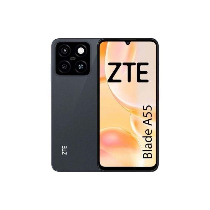 ZTE P963F65-128-BLK Smartphone Blade A55 6.75" 90Hz Octa-Core 4GB RAM 128GB 5000mAh Doble 13MP AI Negro Android U ZTE P963F65-128-BLK Smartphone Blade A55 6.75" 90Hz Octa-Core 4GB RAM 128GB 5000mAh Doble 13MP AI Negro Android U